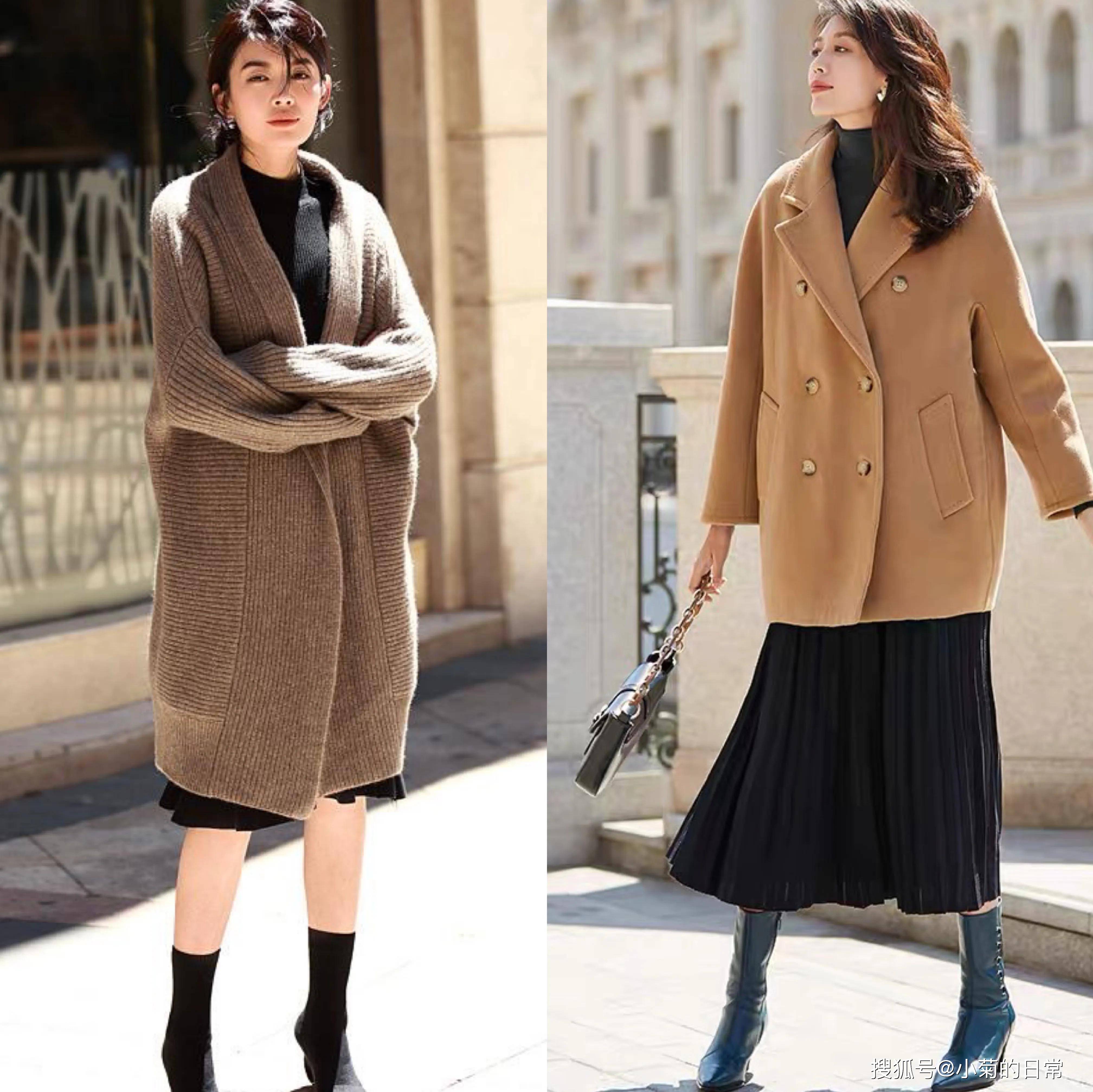 显得 这才是冬天最美的穿搭方式，“塞不塞裤腰”都漂亮，值得借鉴