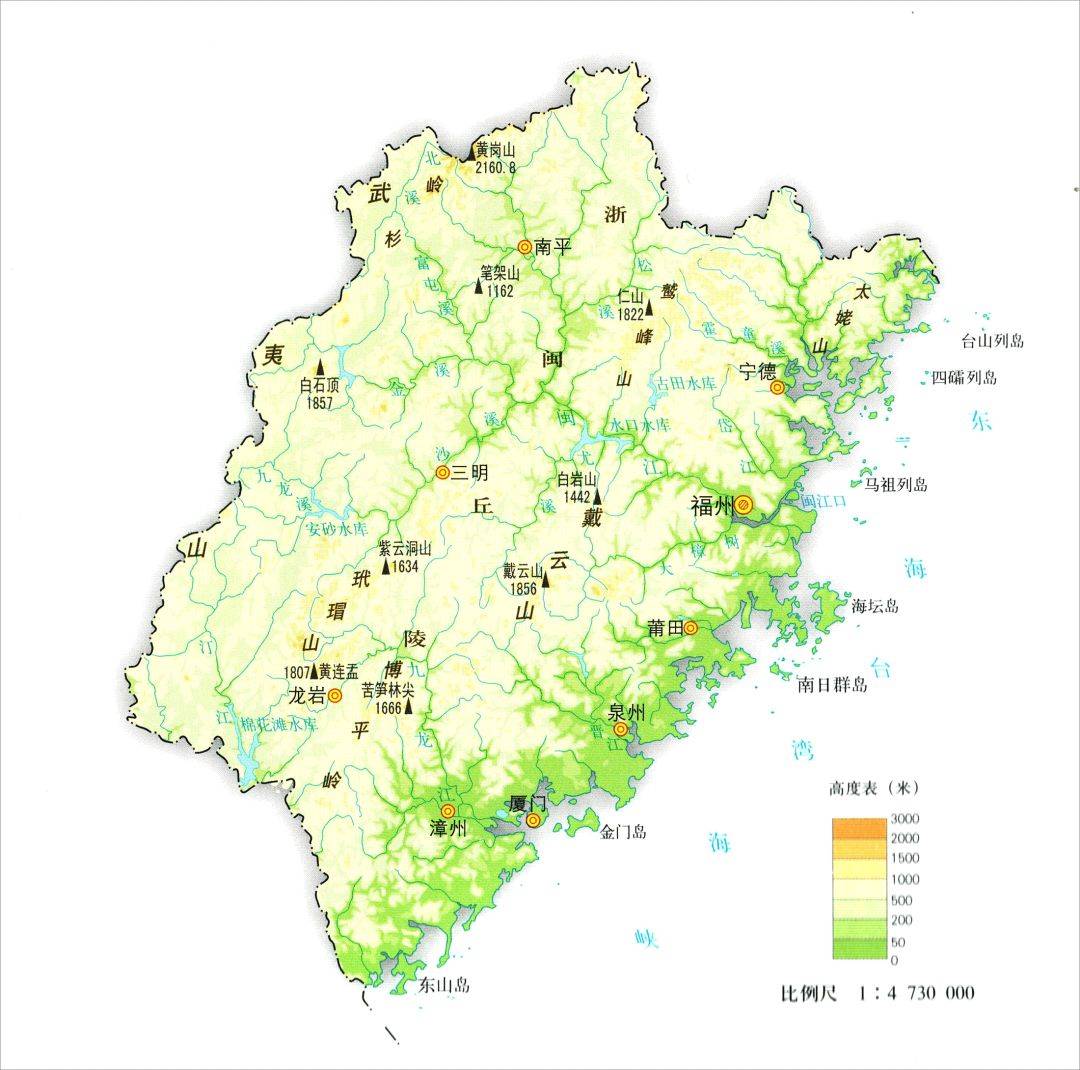 收藏丨漂亮簡潔的省區地形地勢高清地圖