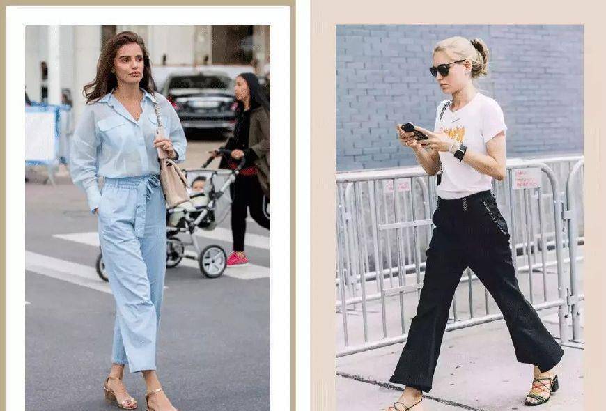 夏天 阔腿裤+凉鞋=夏季“王炸组合”