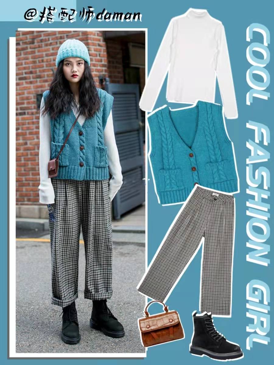 马甲 秋冬时髦又新颖马甲保暖穿搭LOOK，风格百变告别路人感，美得高级