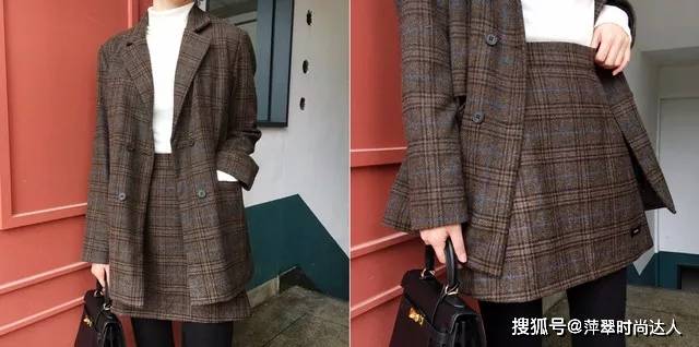 整体 秋冬复古潮回归!快翻出妈妈衣柜的“格纹大衣”,4种女孩穿搭公式!