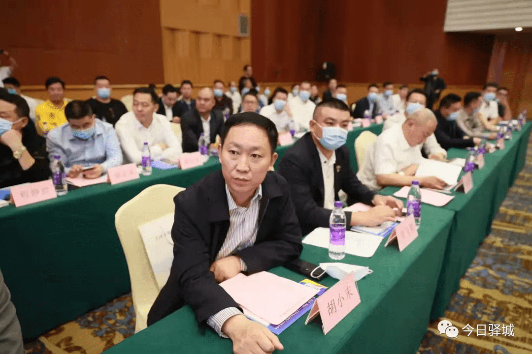 驿城区委书记毕启民,区人大常委会主任,工业强区指挥部指挥长宋海潮