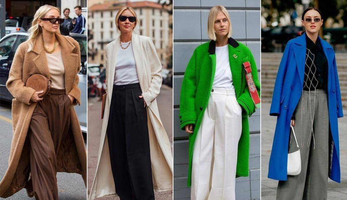 蓝色 穿大衣别老选黑白的了，今年冬天流行彩色大衣，赶时髦的来看看