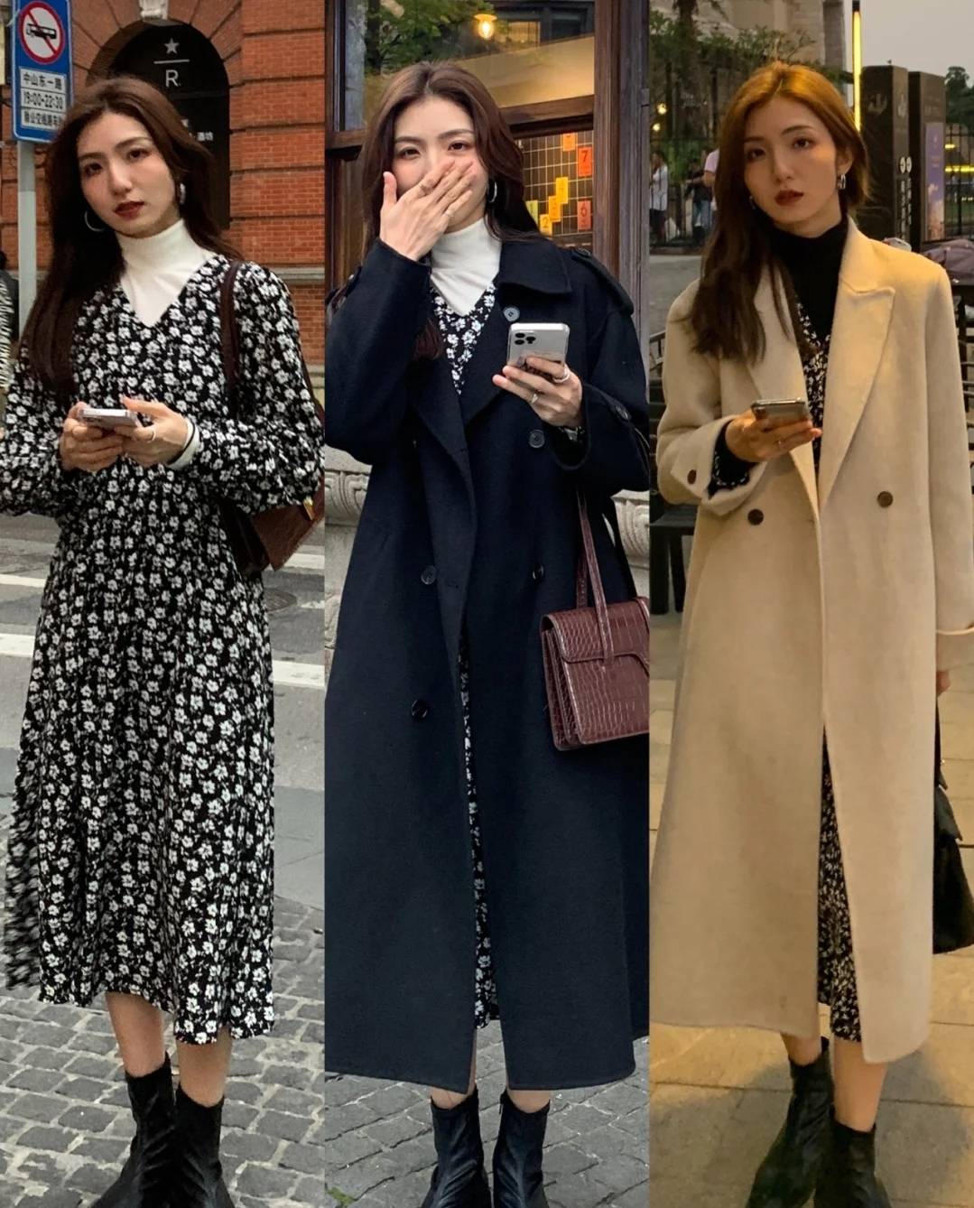 卫衣 穿大衣打底衫在配不在多，学会这3种搭配方案，时髦又高级