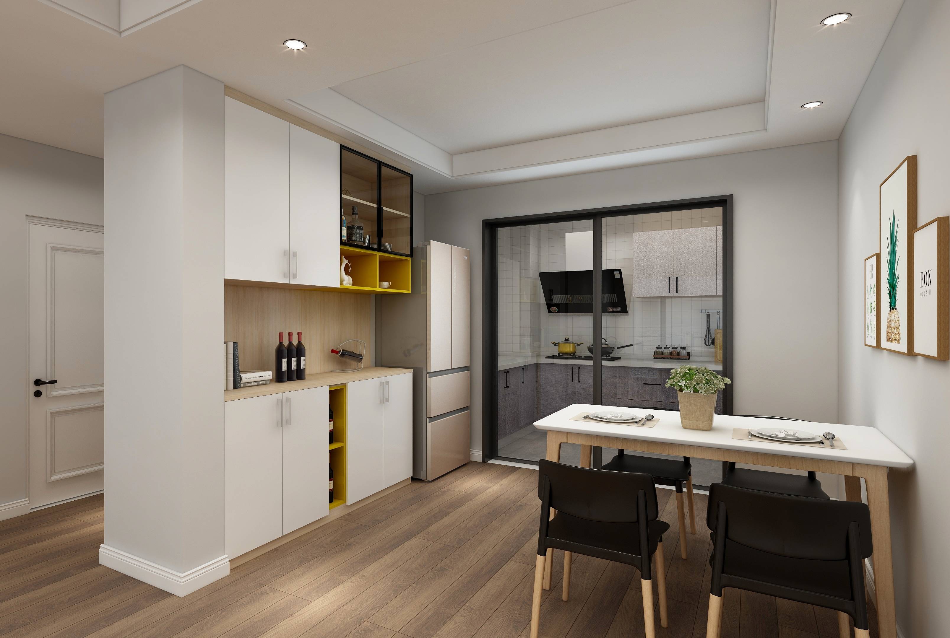 小户型北欧风设计,色调干净清爽,布局合理!