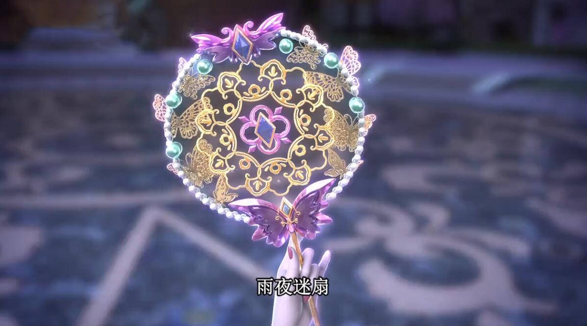 原创叶罗丽中用扇子的三个人孔雀用羽扇梦公主的新武器是团扇