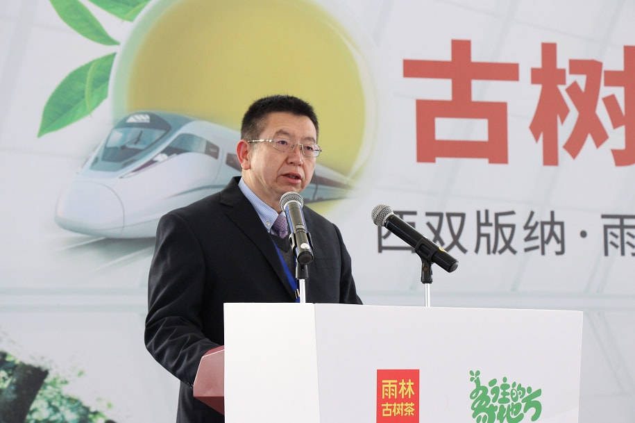 中国铁路昆明局传媒公司党委书记兼董事长马永鸿,雨林古茶坊党总支副