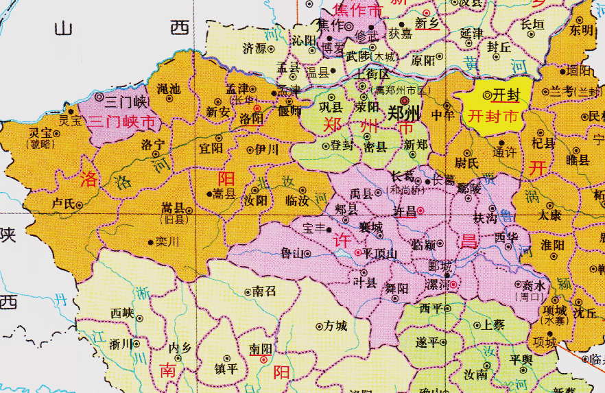 河南府下轄了1個散州,13個縣,分別是:陝州,洛陽縣,偃師縣,宜陽縣,永寧