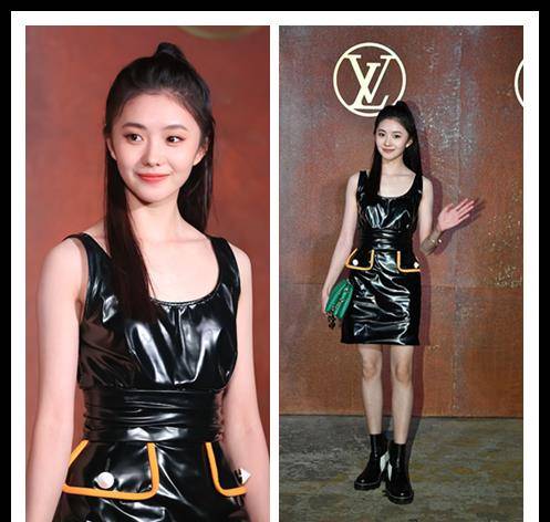 黑色 刘浩存生图真的挺美，气质温婉还淑女，穿露脐装都挺可爱的