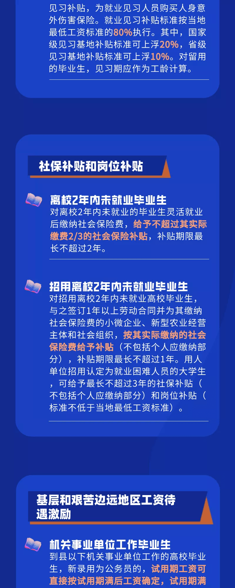 一图读懂2021年四川省大学生就业扶持政策