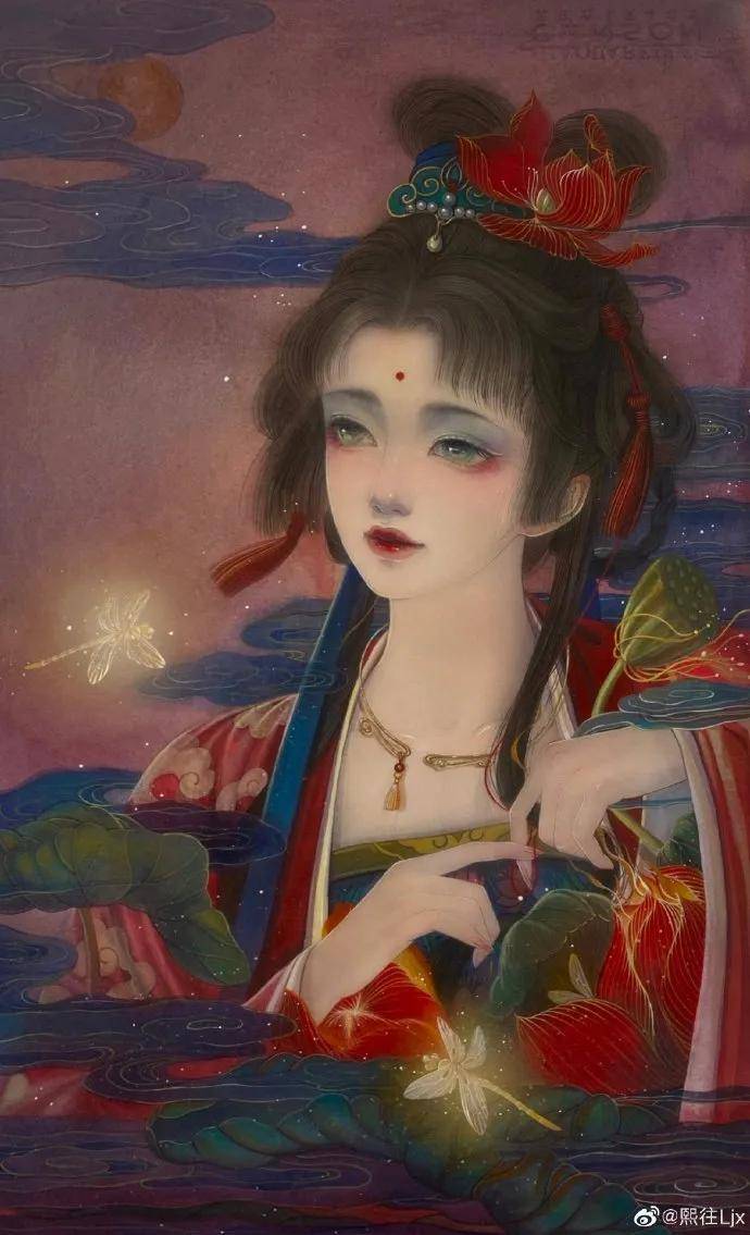 古风手绘惊艳的妖娆