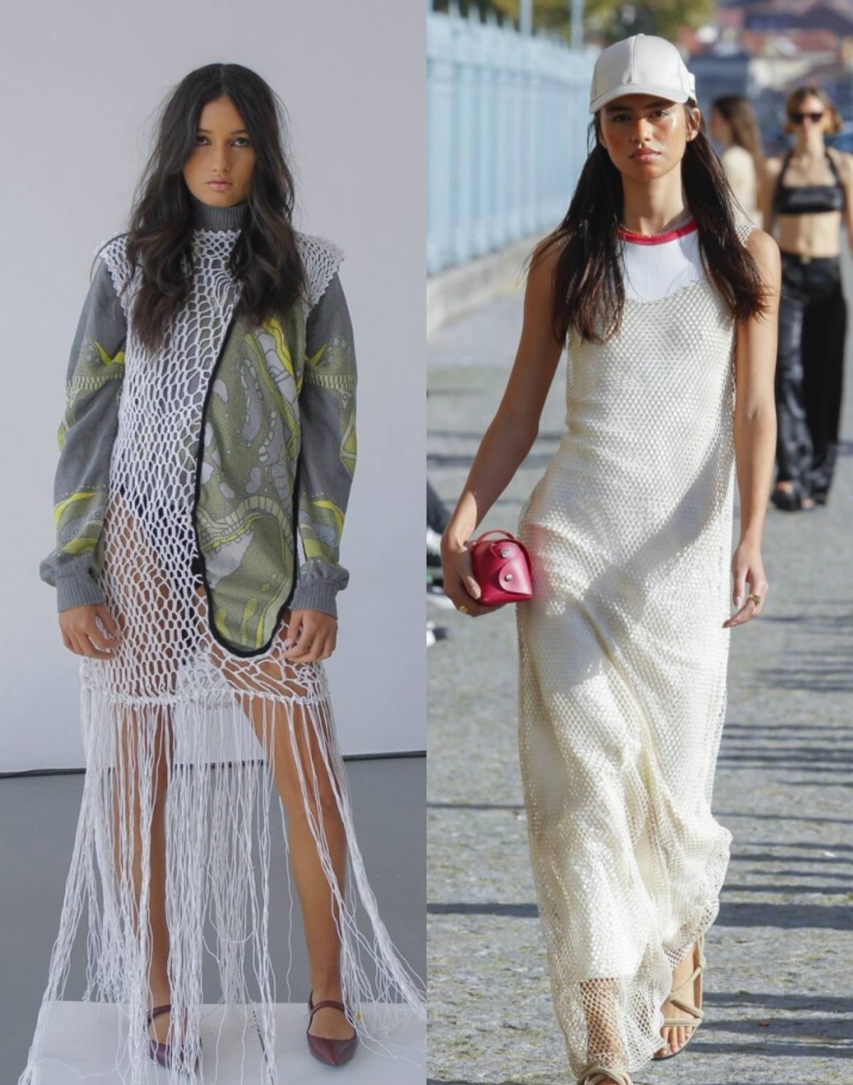 设计 时尚真是个轮回，“渔网装”的风潮又吹回来了，穿对了时髦又高级