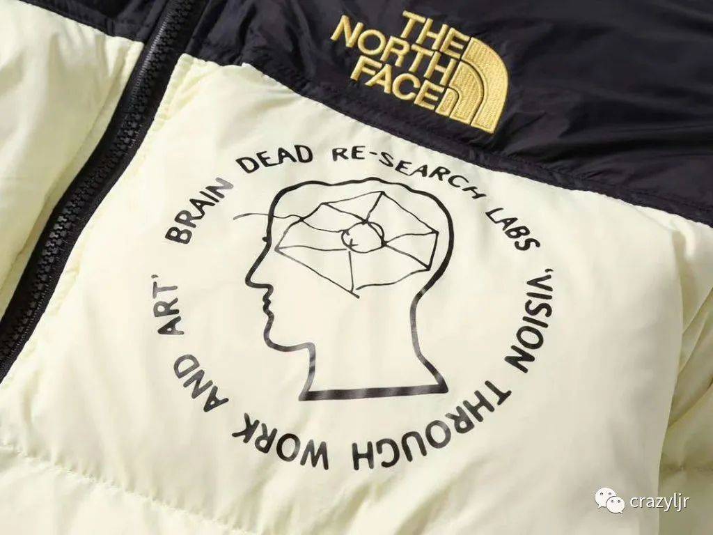 美国 THE NORTH FACE/北面 联名脑死亡涂鸦羽绒服男女保暖外套