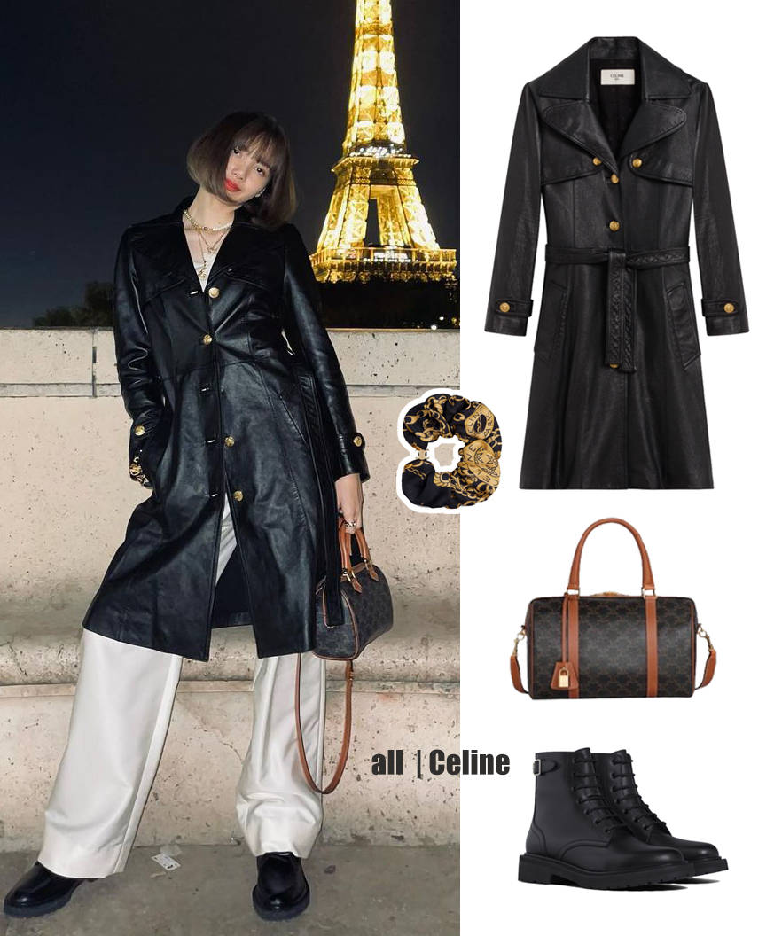 黑色 Lisa回归分享酷辣全黑穿搭，没有同款身材，那就拥有同款时尚造型