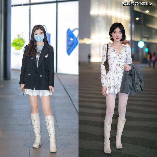 小腿肚 一年四季都能穿的中筒靴,3个穿搭思路,让你的春天变得洒脱大方