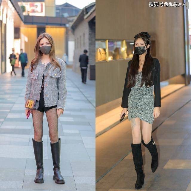 小腿肚 一年四季都能穿的中筒靴,3个穿搭思路,让你的春天变得洒脱大方