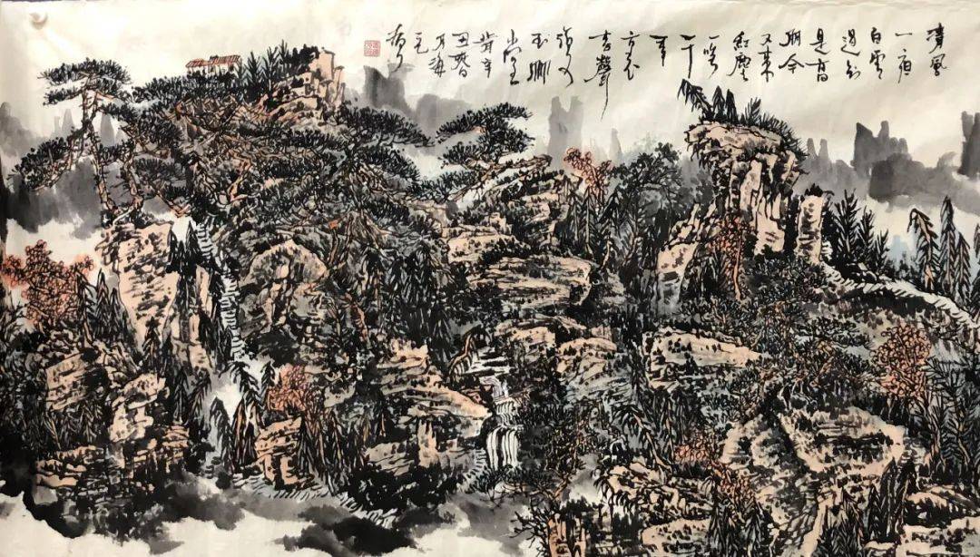 风景|展讯 | 山水风景 诗意境界——青州这场王海元书画展风景独好！