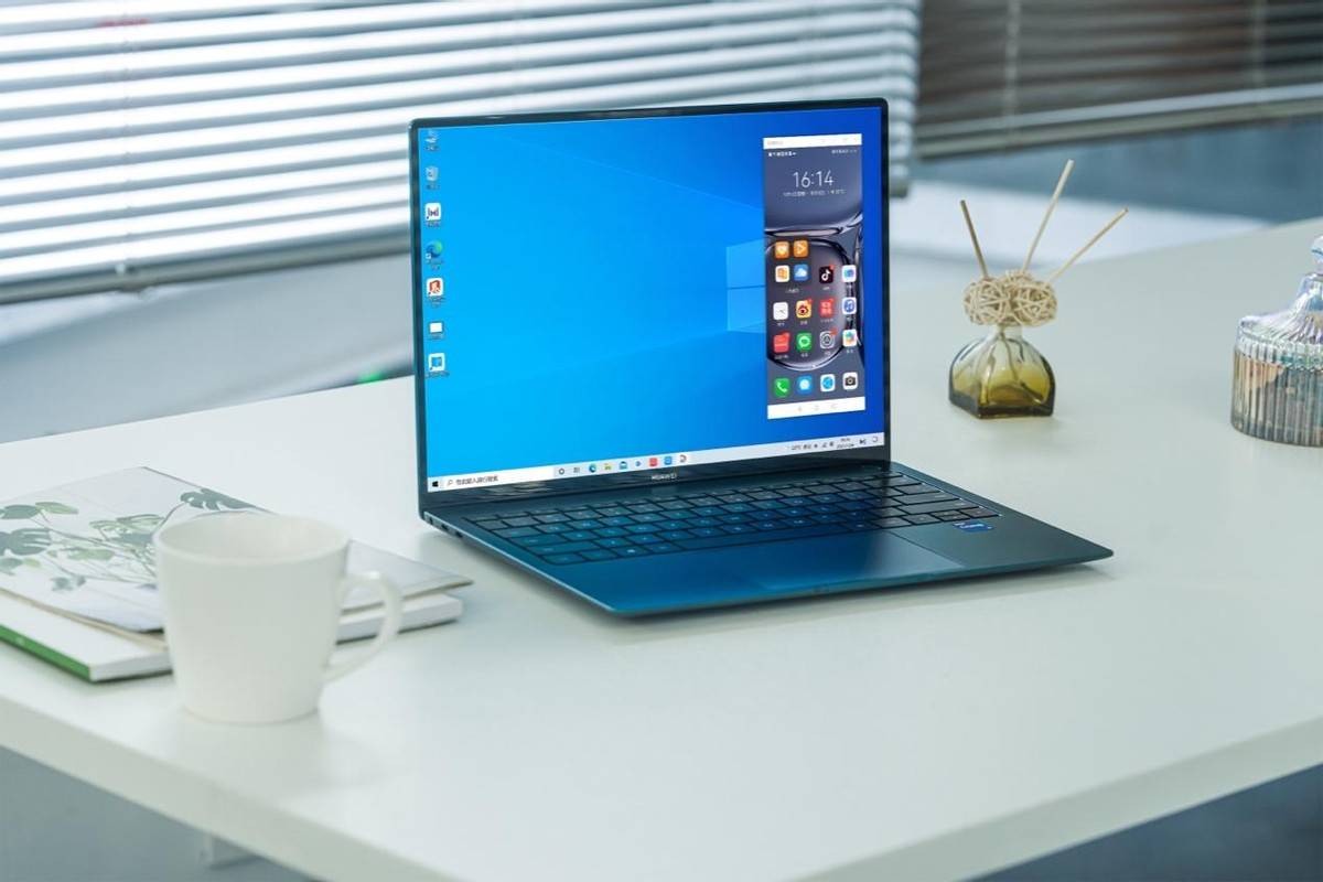 华为matebook x pro 2021款图赏 翡冷翠让你商务生活更有范