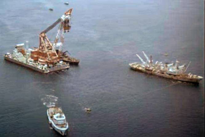 1945年日本阿波丸号被美军击沉多年后打捞却不见其中黄金