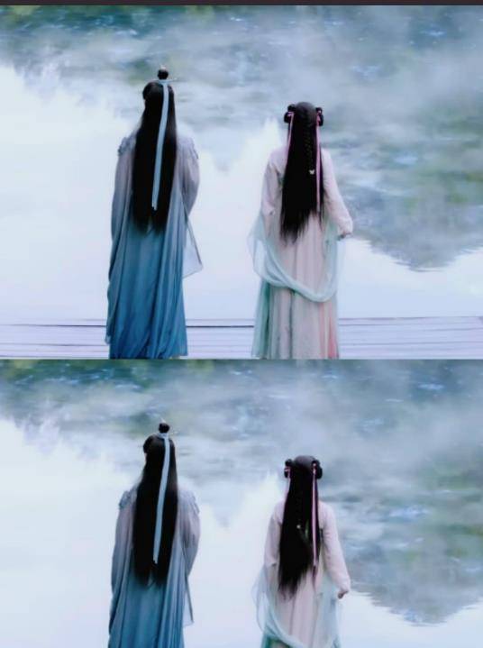 发型古装美女要想有仙气，头上怎能少得了，蝴蝶结和飘带？