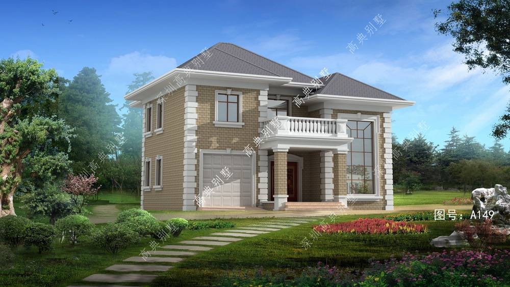 这款两层简欧别墅外观美又实用您不想建一栋吗