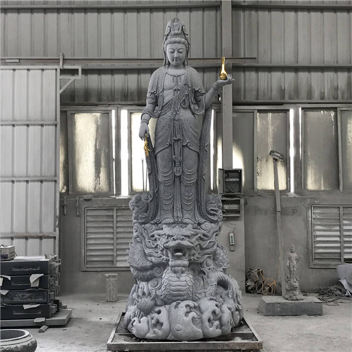 石雕观音样式之乘龙观音石雕的由来_菩萨_形象_龙的