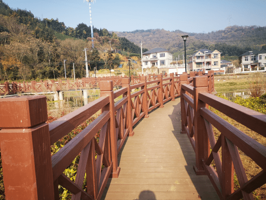 打造美丽河道沿河游步道着绿装
