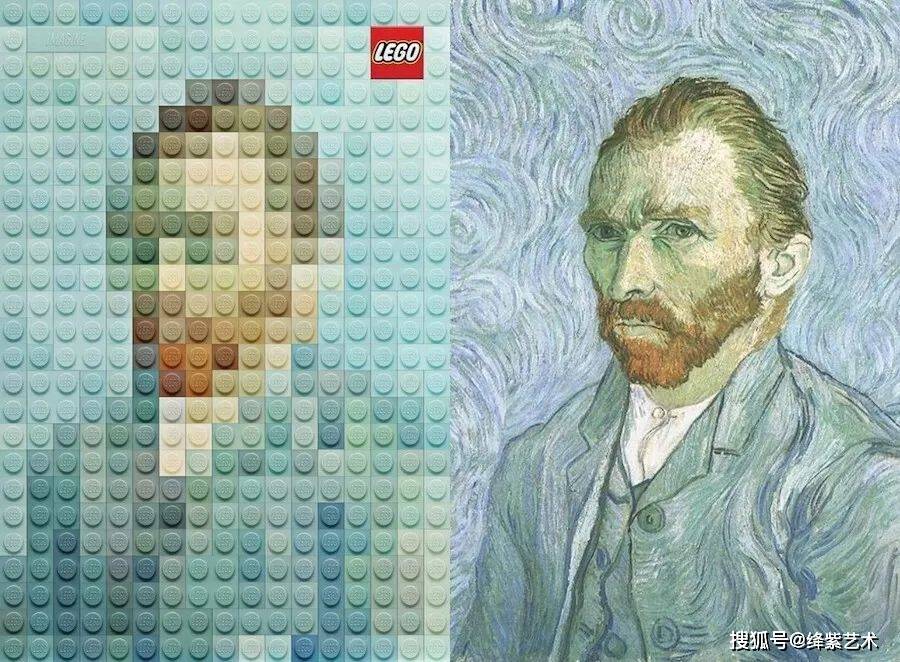 他用彩色乐高积木重现经典名画,还原度一百分,网友:太秀了