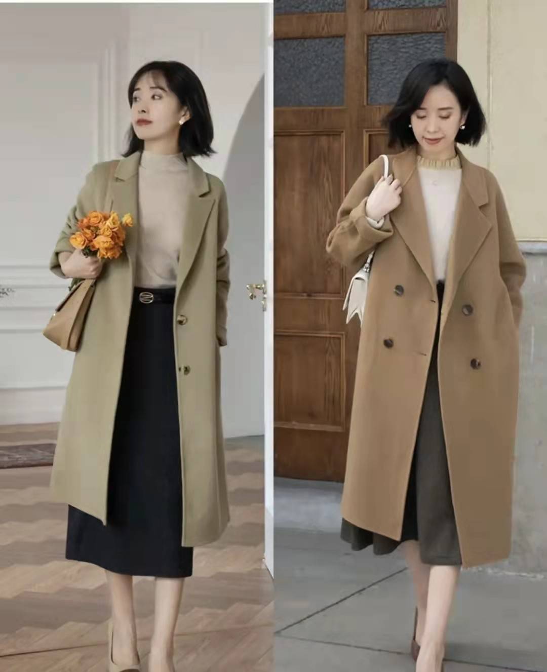 显得 冬季穿半身裙更惊艳，5种半身裙搭配方式，优雅且时髦