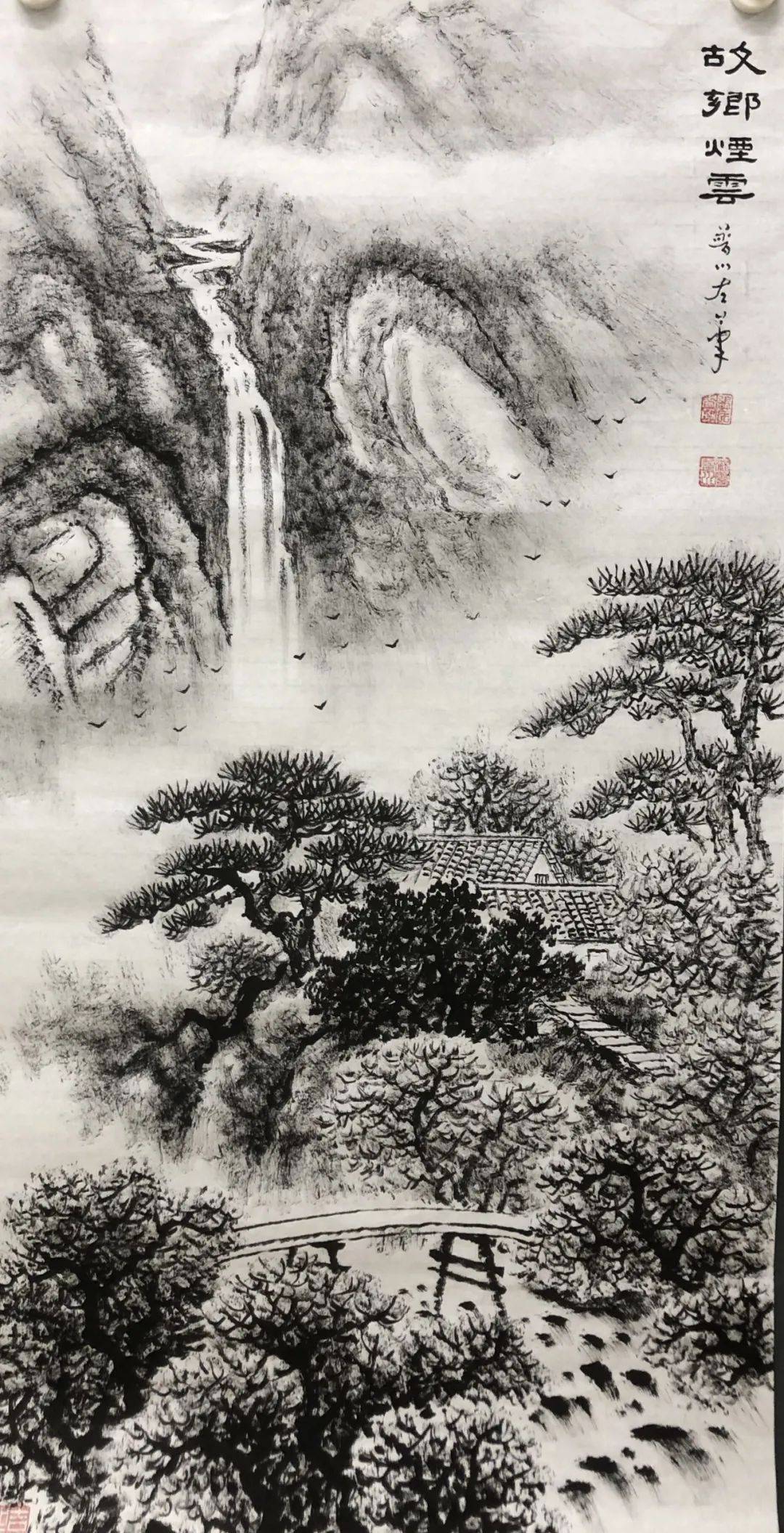 山水|山水无情画有情——法云普川焦墨山水国画展 ，快来打卡