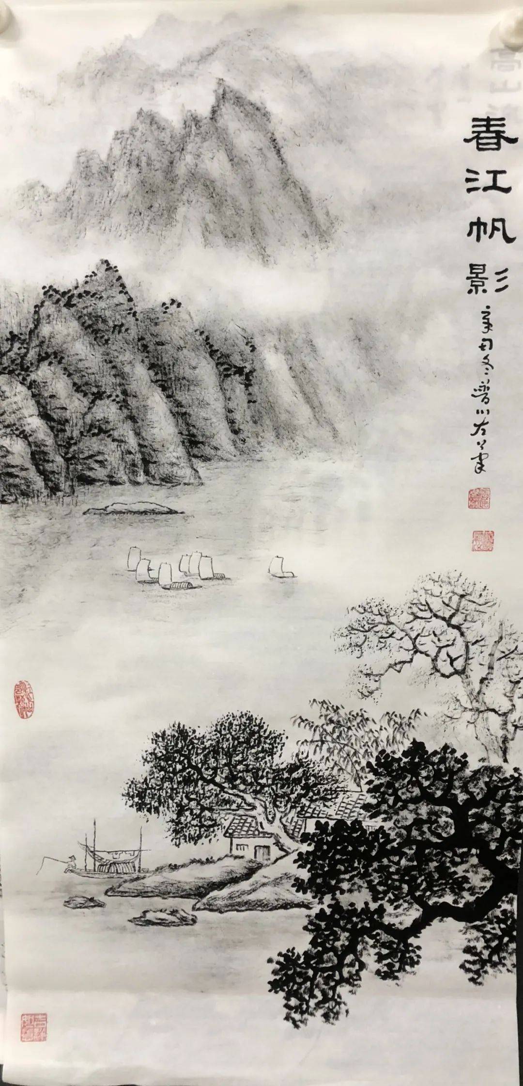 山水|山水无情画有情——法云普川焦墨山水国画展 ，快来打卡