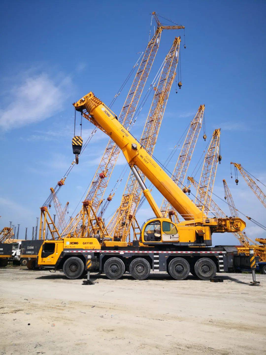 qay180,xca130等车型包含qy30k5_1,qy50ka,xca300徐工集团先后投入49