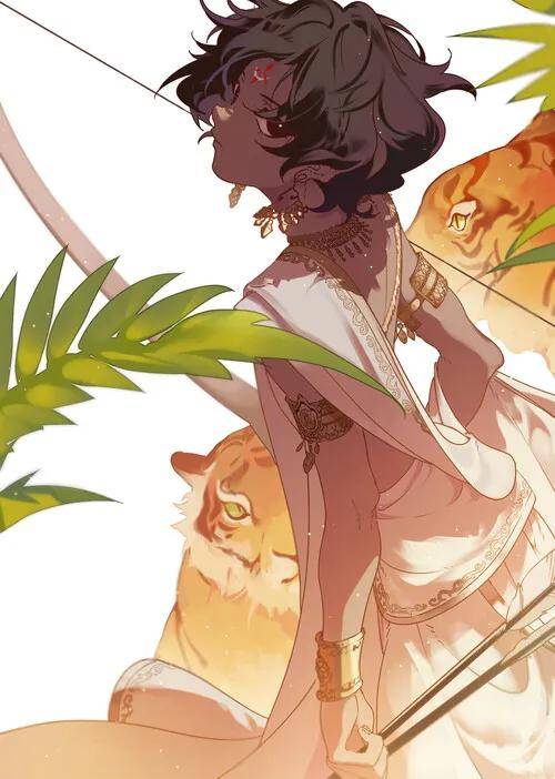 动漫插画黑皮系列头像