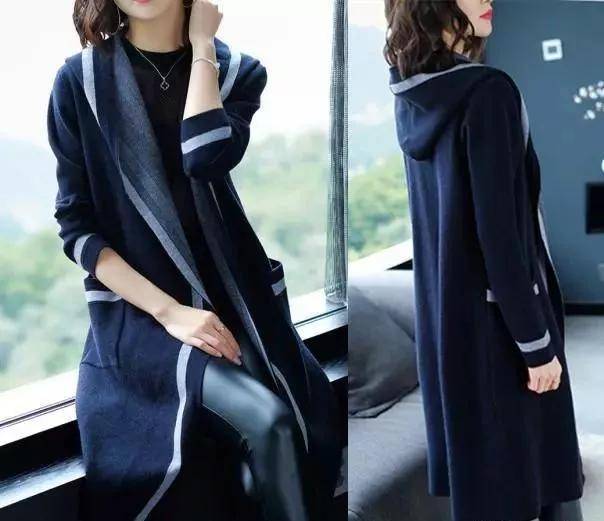 毛衣 连帽开衫”超火!时尚、百搭、高级显瘦