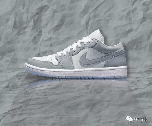 小姐姐最爱:耐克air jordan 1 low aj1 烟灰 雾霾白灰 低帮篮球鞋 dc