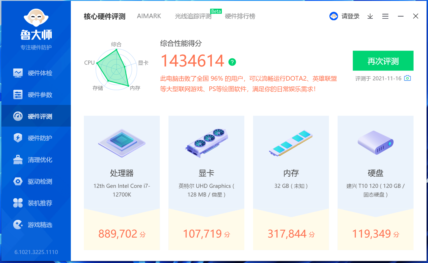 平台|阿斯加特DDR5内存评测，在12代平台跑分31万分