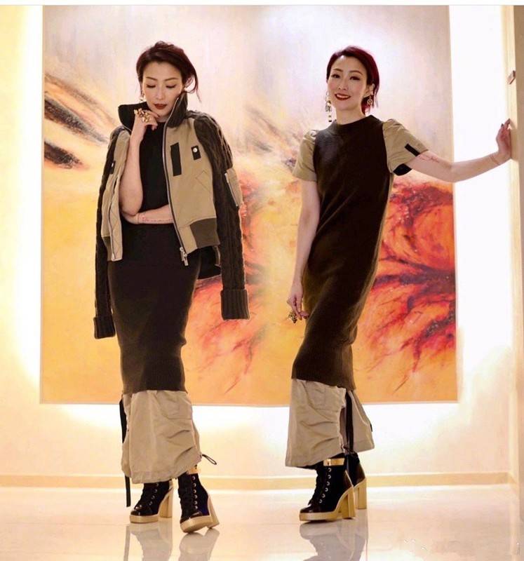 设计 郑秀文穿成了50岁女性想要的高级感，稳重不老气，穿搭成熟有品位