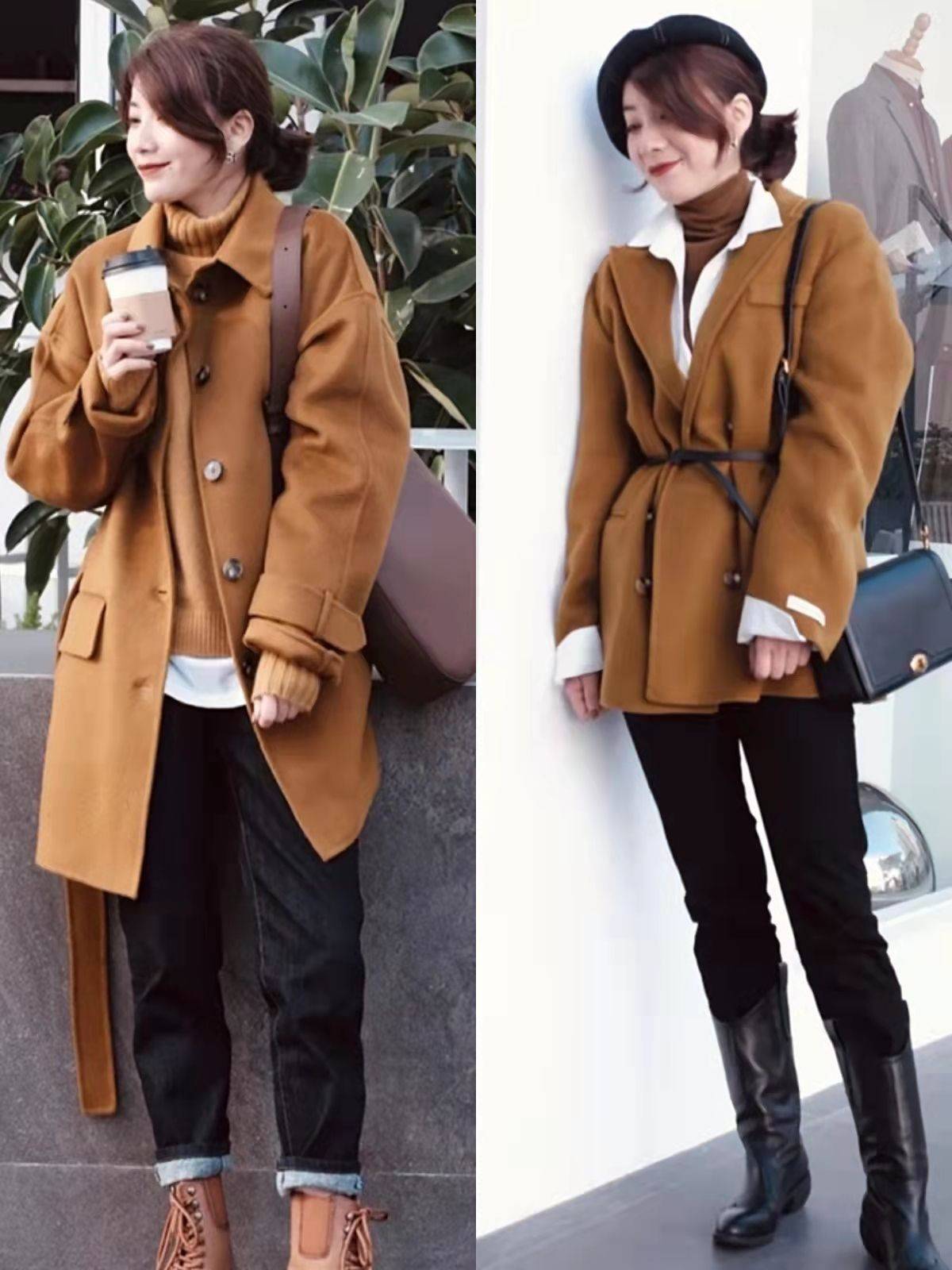 身材 四五十岁的中年女人,冬季一定要学会叠穿,用基础款赢得好气质