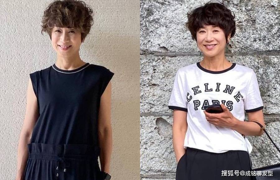 卷发女人过了五十岁，烫头发要记住这“三不要”，土气显老又没气质