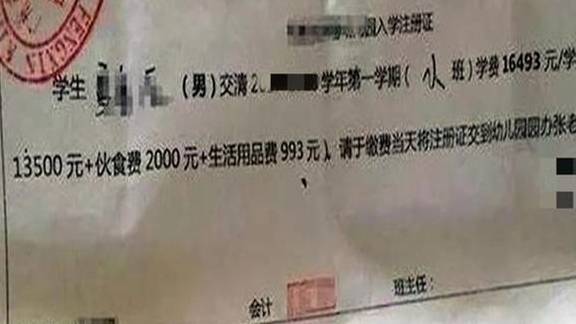 成本|“哪生得起二胎”，一组幼儿园缴费单走红，看完之后是真“避孕”