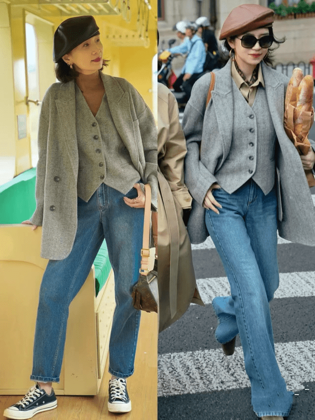 色彩 叠穿才是冬季中的主流，4种叠穿中的固定搭配公式，好看还保暖