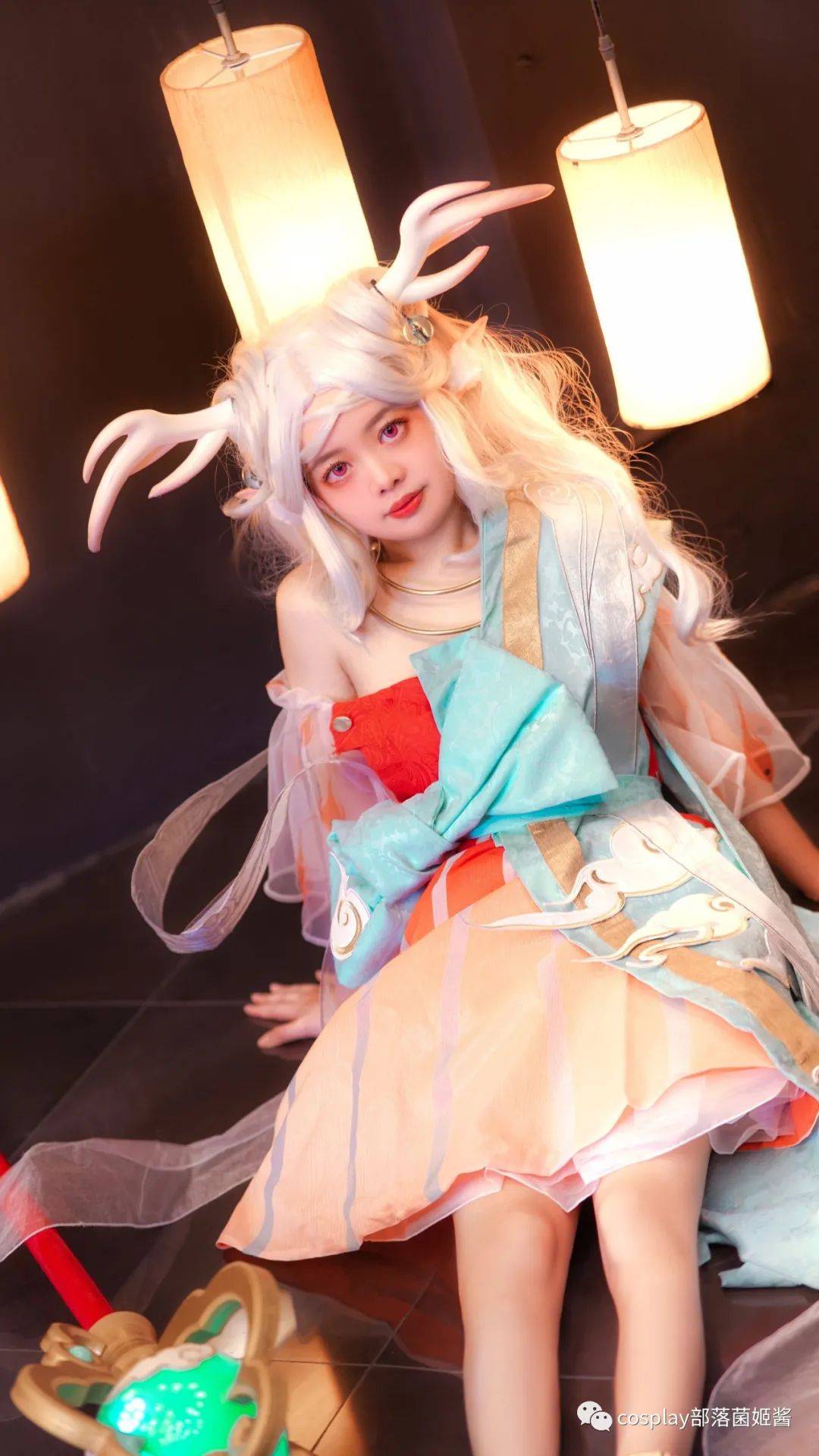 cos王者荣耀瑶遇见神鹿变成黑夜里的一束光