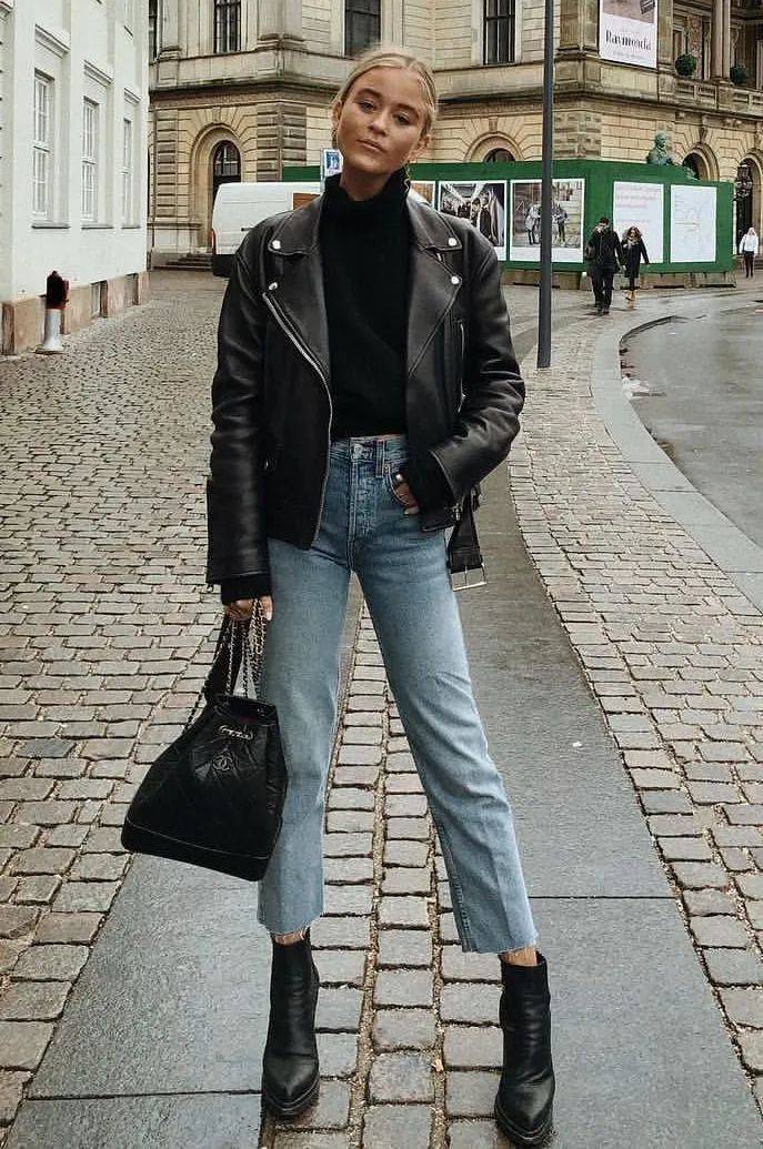 显高 “小白鞋”失宠了！现在流行“裤子＋短靴”，时髦又显高！