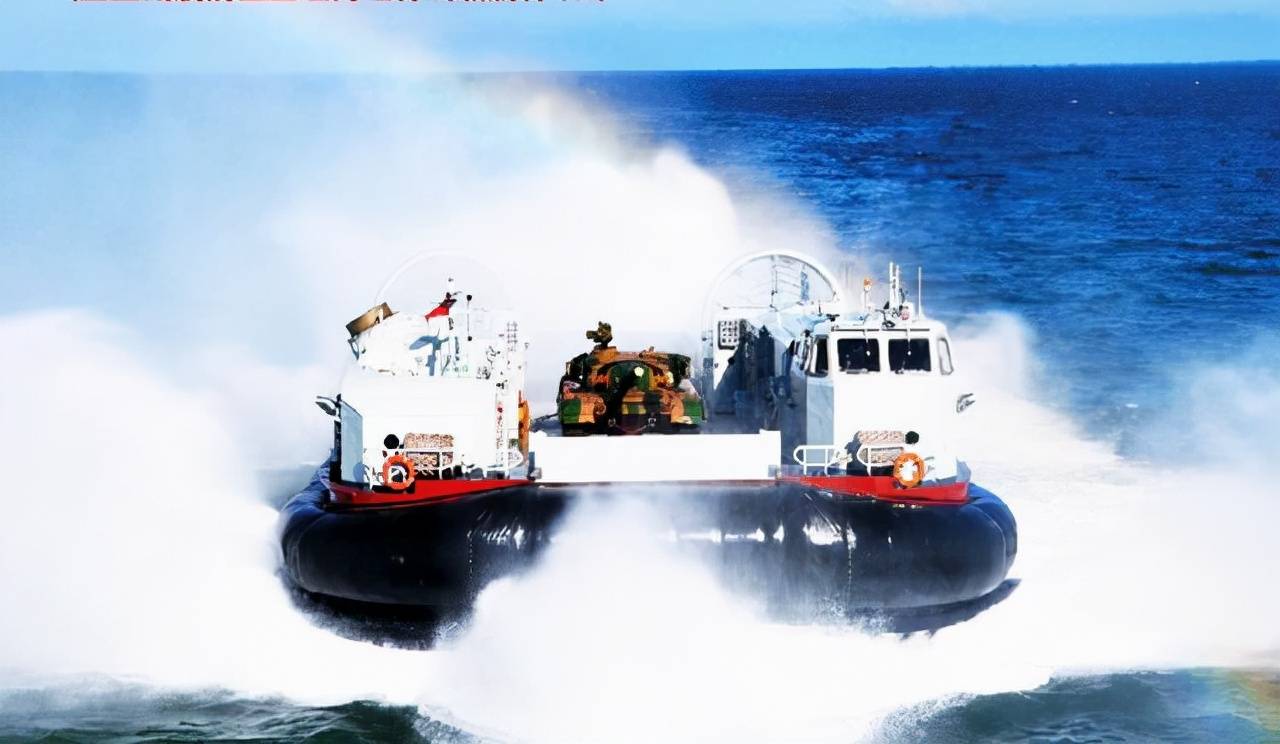 原创误差小于20米海上野马726型气垫艇高速抢滩不输野牛