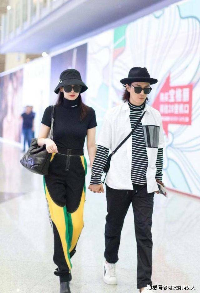 设计 戚薇李承铉又撒狗粮,机场穿搭化身摩登男女,不要太潮了