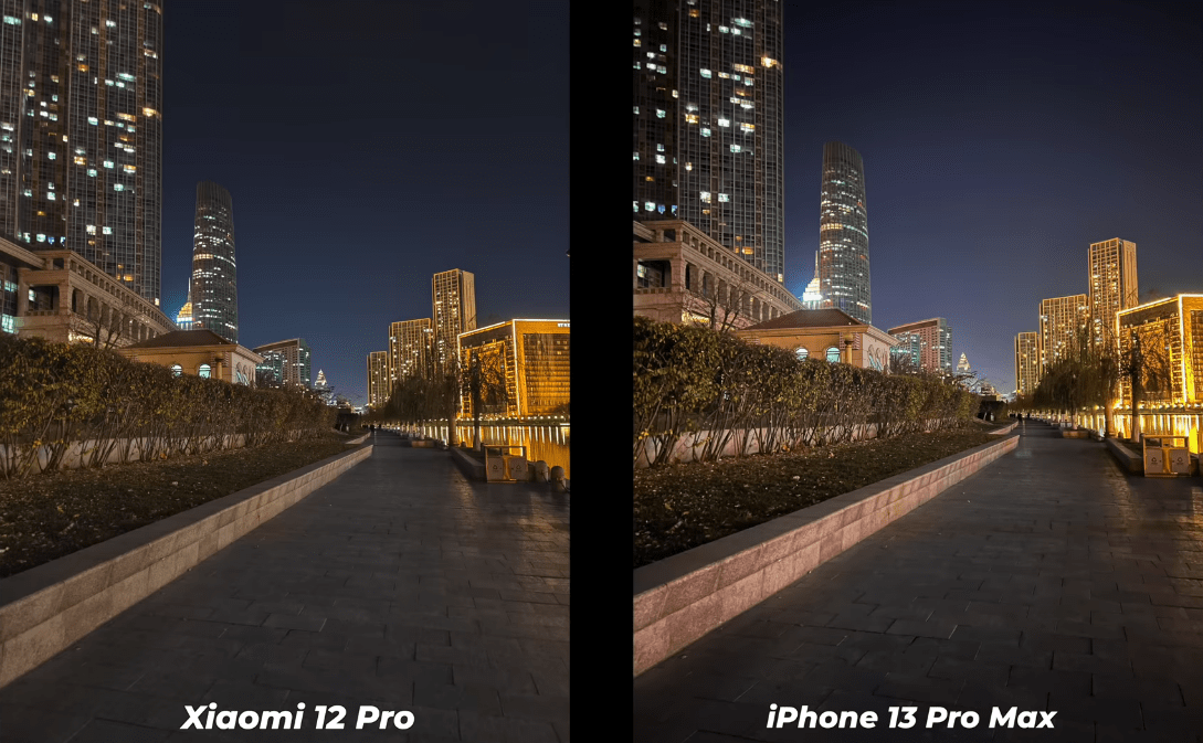 原創小米12pro拍照對比iphone13promaximx707加持小米贏得很輕鬆