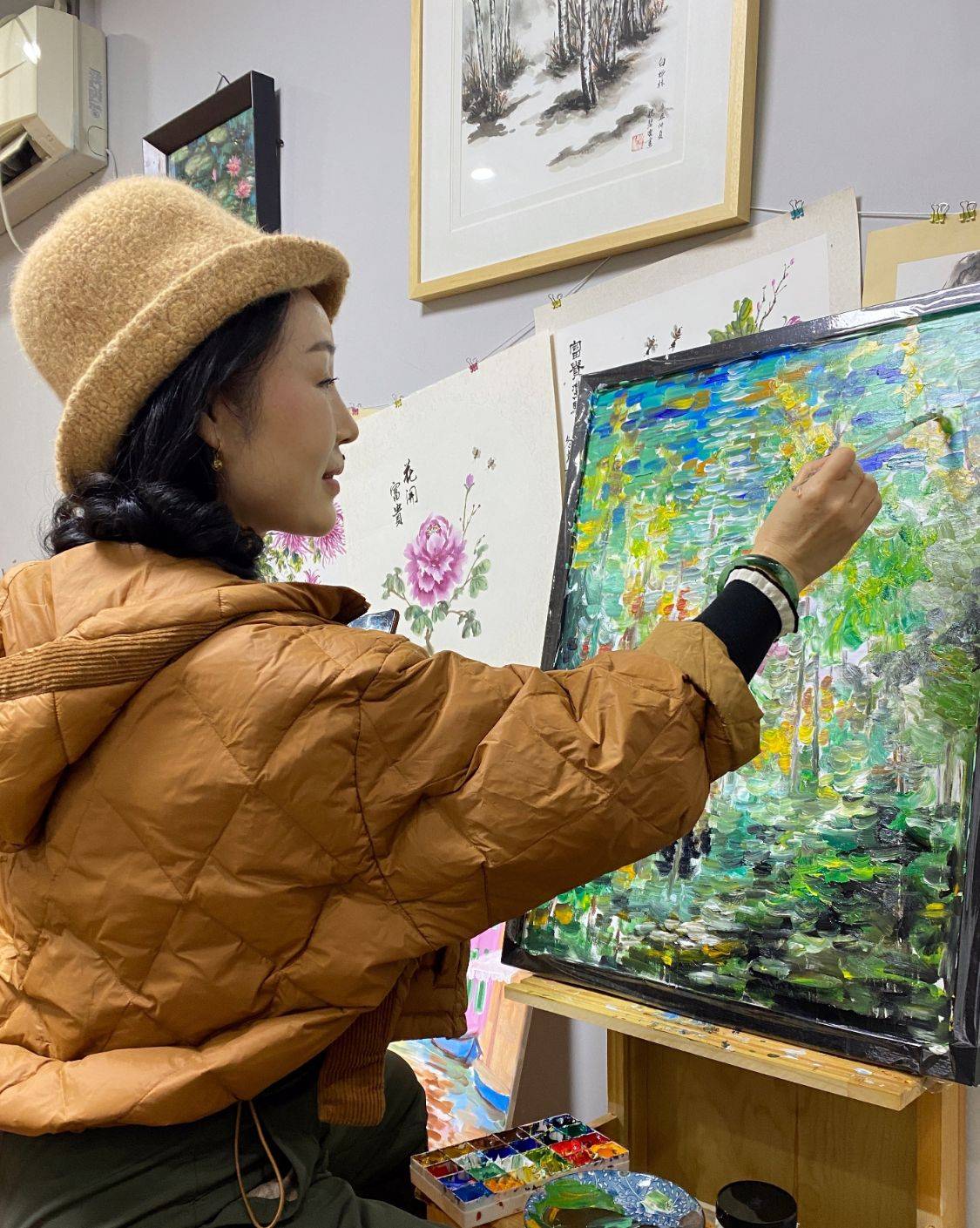 国画|中国书画名家朱乐民、学生陈丽君、南燕、小萍、碧云、谢自然作品