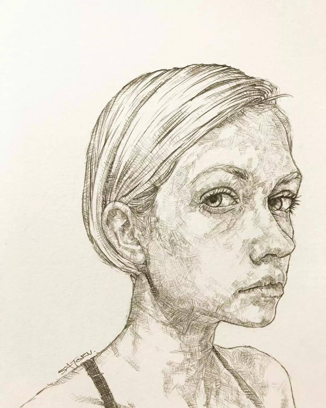 校尉美术带你看速写也可以画出别样的风格_自由_线条_人物