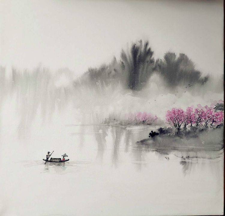 吴冠中弟子冯少帅:中国亚麻布水墨画第一人_油画_作品_观念