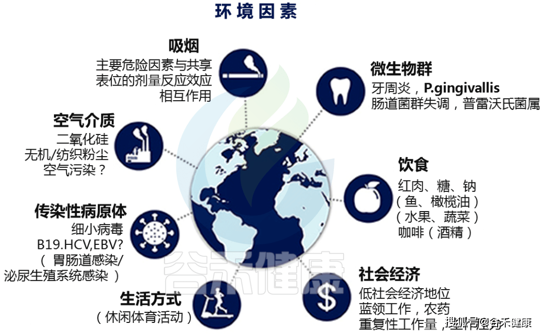 类风湿性关节炎是一种多因素疾病,宿主和环境之间存在复杂的相互作用